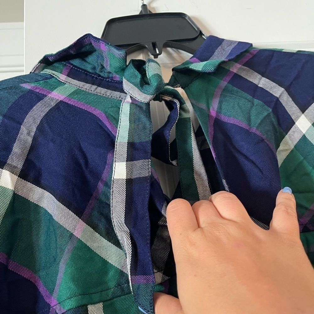 Sanctuary Plaid Tie-Back Shirt - Picture 9 of 9